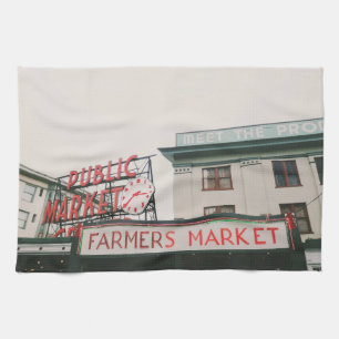 Pike Place Market Tea Towel
