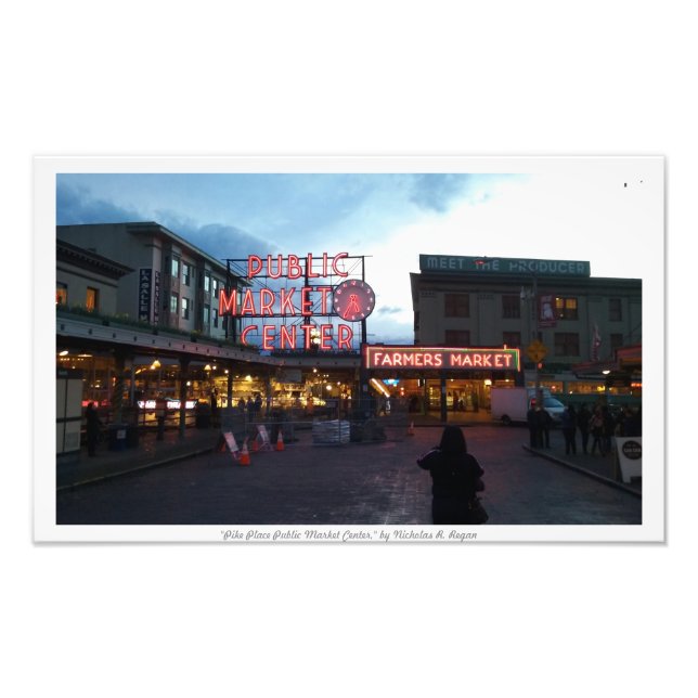 "Pike Place Public Market Centre" Photo Prints (Front)