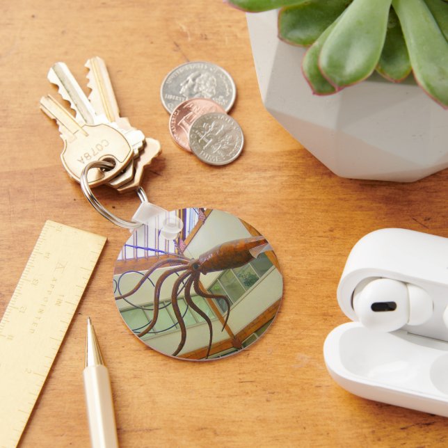 Pike Place Public Market Giant Squid Seattle, WA Key Ring (Desk)