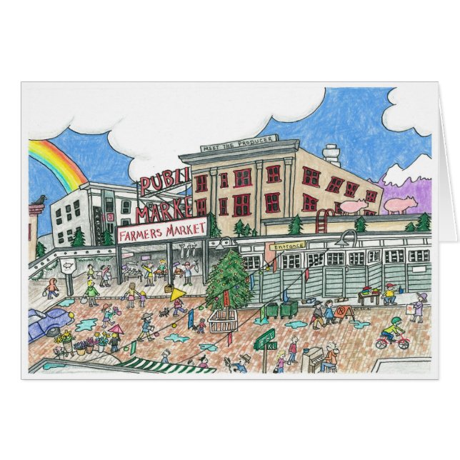 Pike's Market Place, Seattle, Washington in the (Front Horizontal)