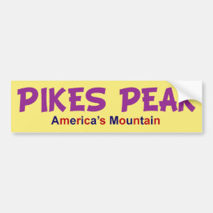 PIKES PEAK AMERICA'S MOUNTAIN BUMPER STICKER