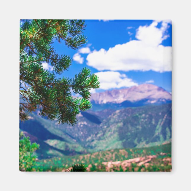 Pikes Peak as Seen From Garden of the Gods Magnet (Front)