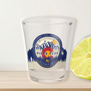 Pikes Peak Colorado 14ers Fourteener Climbing Shot Glass