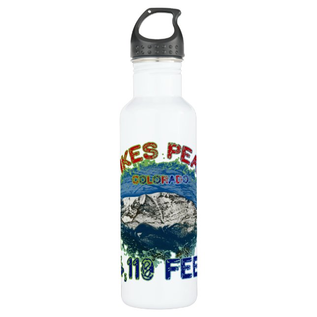 Pikes Peak, Colorado 710 Ml Water Bottle (Front)