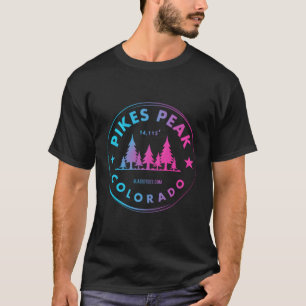 Pikes Peak Colorado €“ Co Mountain Forest T-Shirt