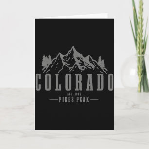 Pikes Peak Colorado Est T Shirt Card