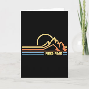 Pikes Peak Colorado Hiking Hiker Climbing Card