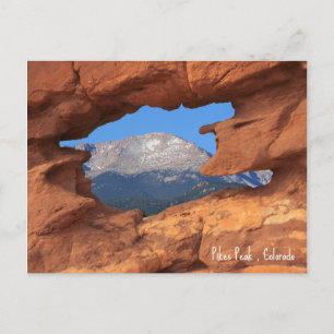 Pikes Peak ,Colorado  Holiday Postcard