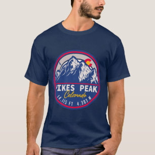 Pikes Peak Colorado Mountain Camping Hiking T-Shirt