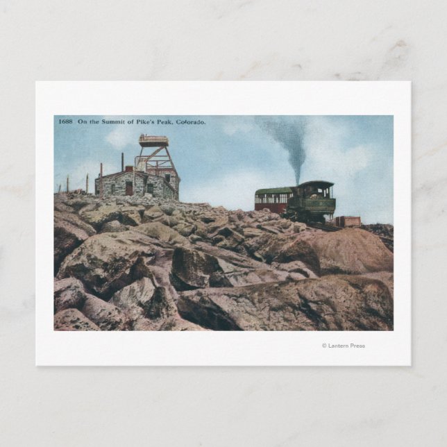 Pikes Peak, Colorado - On the Summit Postcard (Front)