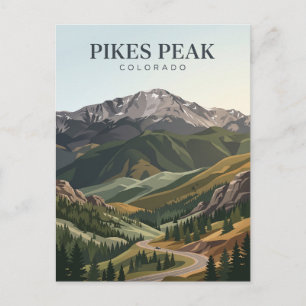 Pikes Peak Colorado Postcard