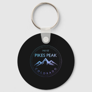 Pikes Peak Colorado Rocky Mountains Climbing Souve Key Ring