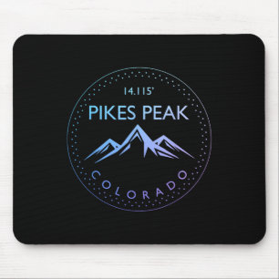Pikes Peak Colorado Rocky Mountains Climbing Souve Mouse Pad