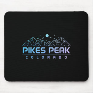 Pikes Peak Colorado Rocky Mountains Climbing Souve Mouse Pad