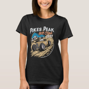 Pikes Peak Hill Climb 2025 Funny Retro Colorado Ca T-Shirt