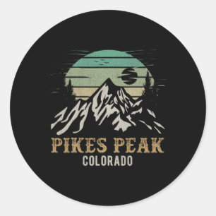 Pikes Peak National Park Merchandise Hiking Pikes Classic Round Sticker