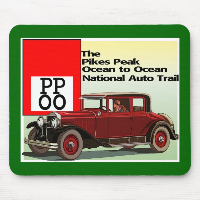 Pikes Peak Ocean to Ocean Auto Trail Mouse Pad (Front)