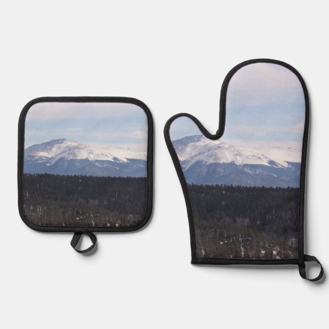 Pike's Peak Oven Mitt & Pot Holder Set (Front)