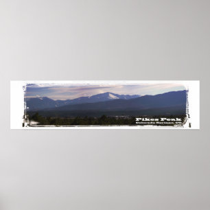 Pikes Peak panorama Poster