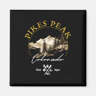 Pikes Peak Retro Vintage Apparel - Pikes Peak Souv Magnet