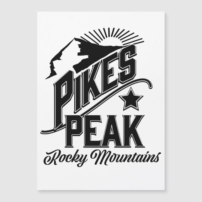 Pikes Peak rocky mountains Vintage art (Front)