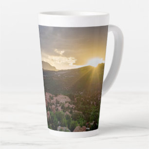 Pikes Peak Sunset Haze Latte Mug
