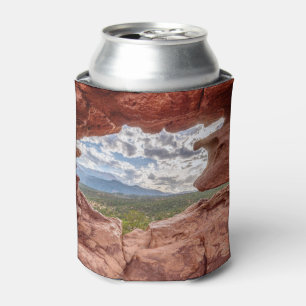 Pikes Peak Through A Rock Hole Can Cooler