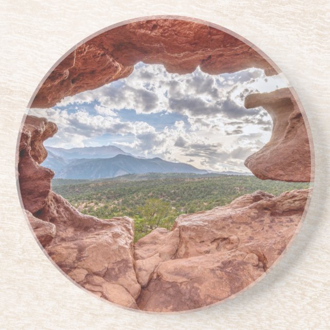 Pikes Peak Through A Rock Hole Coaster (Front)