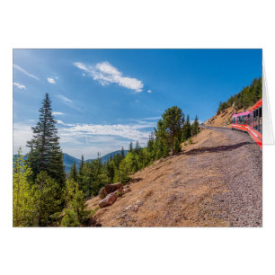 Pikes Peak Train Ride Greeting Card
