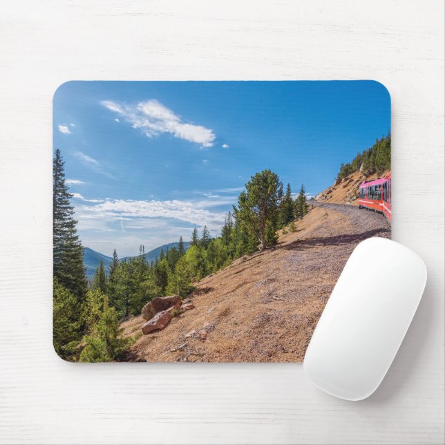 Pikes Peak Train Ride Mousepad (With Mouse)
