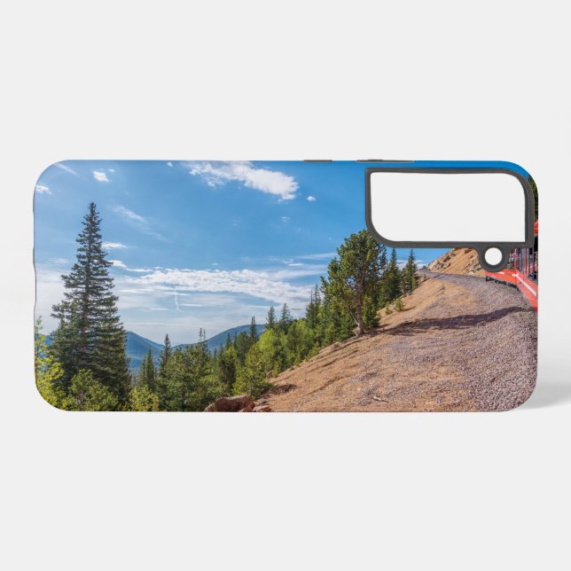 Pikes Peak Train Ride Samsung Phone Case (Back Horizontal)