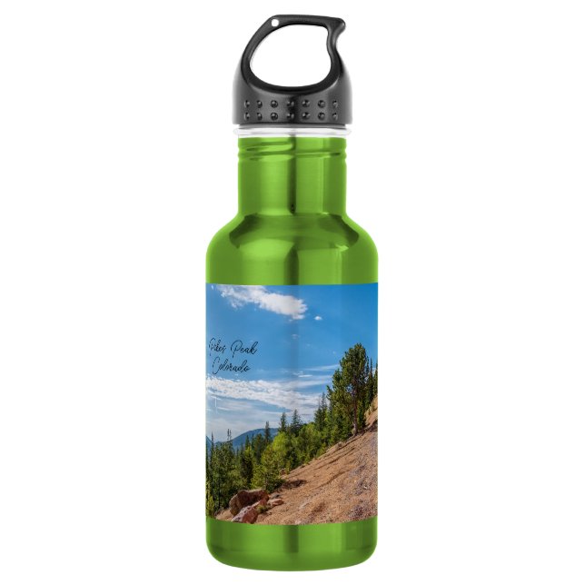 Pikes Peak Train Ride Water Bottle (Front)