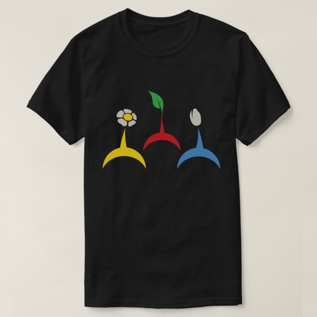 Pikmin heads T-Shirt (Design Front)