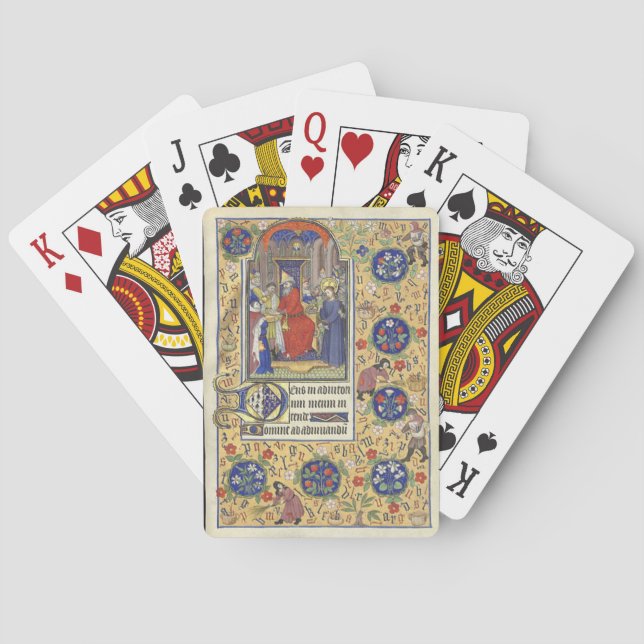 Pilate Heures Mediaeval Playing Cards (Back)