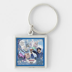Pilates Airlines Rick London Funny Gifts Key Ring