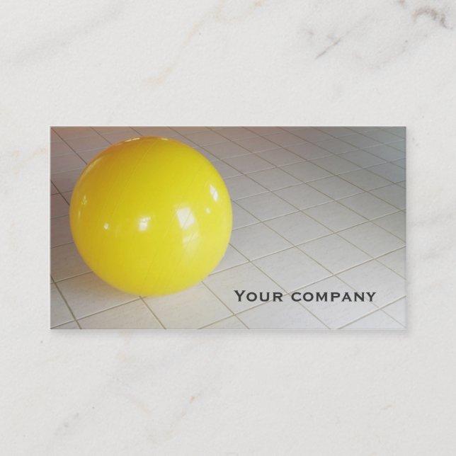 "Pilates ball" double-face business card (Front)