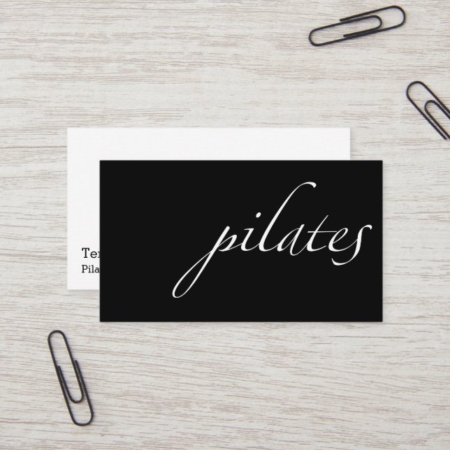 Pilates Business Card (Front/Back In Situ)