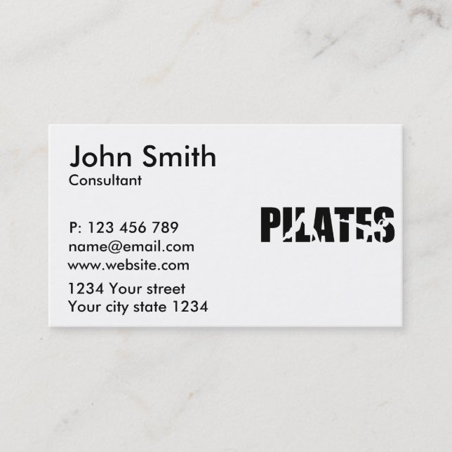 Pilates Business Card (Front)