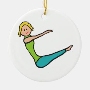 Pilates Ceramic Ornament