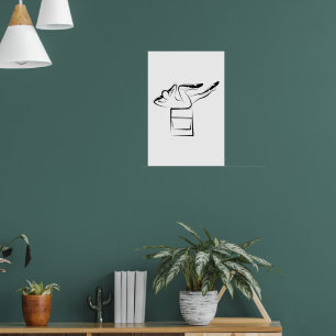 Pilates Criss Cross Pose - Wunda Chair Poster