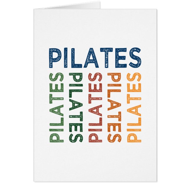 Pilates Cute Colourful (Front)