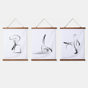 Pilates Exercises - Reformer, Wunda Chair, Mat Hanging Tapestry