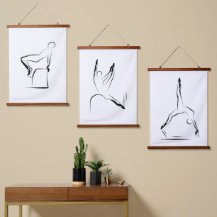 Pilates Exercises - Reformer, Wunda Chair, Mat Hanging Tapestry