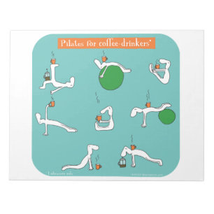 pilates for coffee drinkers notepad
