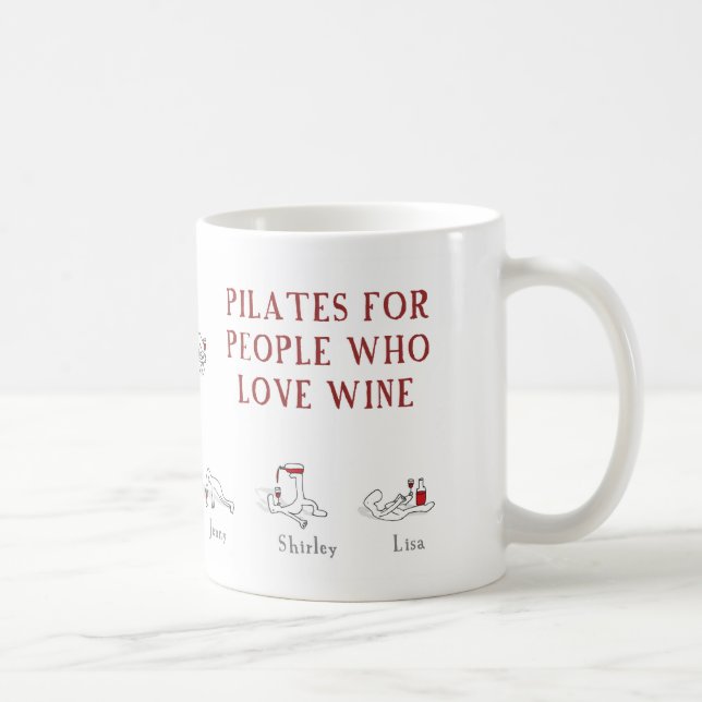 Pilates for people who love wine "Harold's Planet" Coffee Mug (Right)