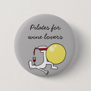 Pilates for Winelovers Grey Badge