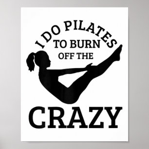 Pilates Funny Yoga Pilates Instructor Sports Poster