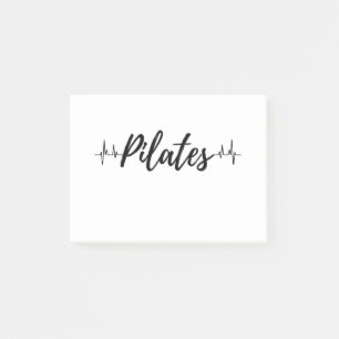 Pilates heartbeat post-it notes