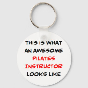 pilates instructor, awesome key ring