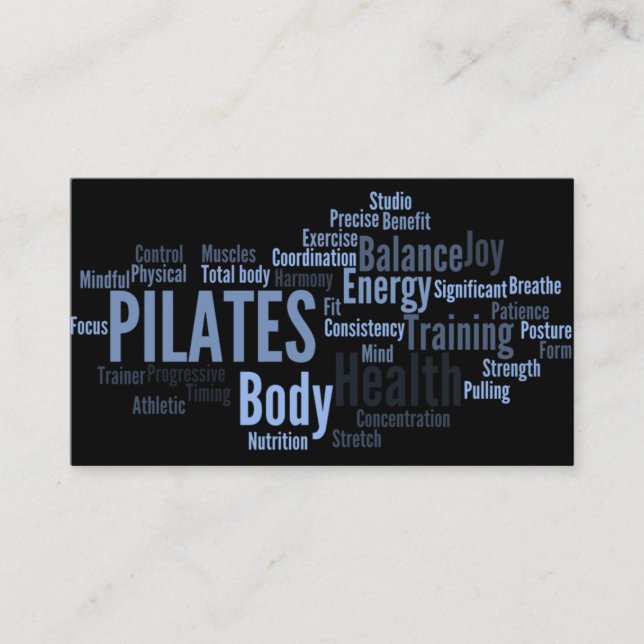 PILATES Instructor Business Card (Front)